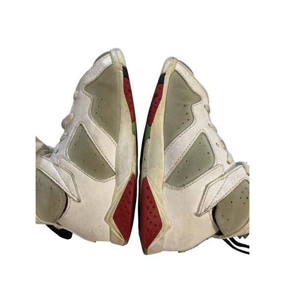 Air Jordan 7 Retro Toddler size 10C white gray mid-top  Sneakers shoes - Picture 5 of 7